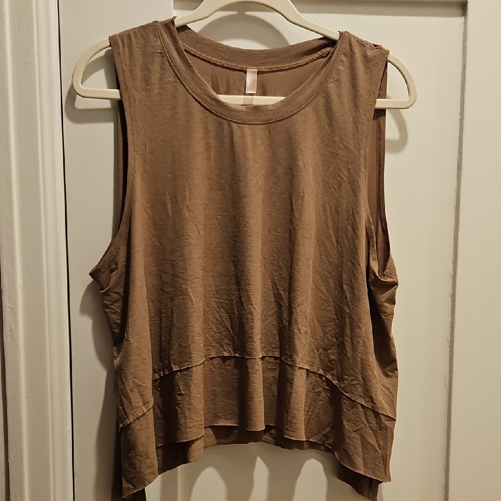 FP Movement by Free People Tan Muscle Tee